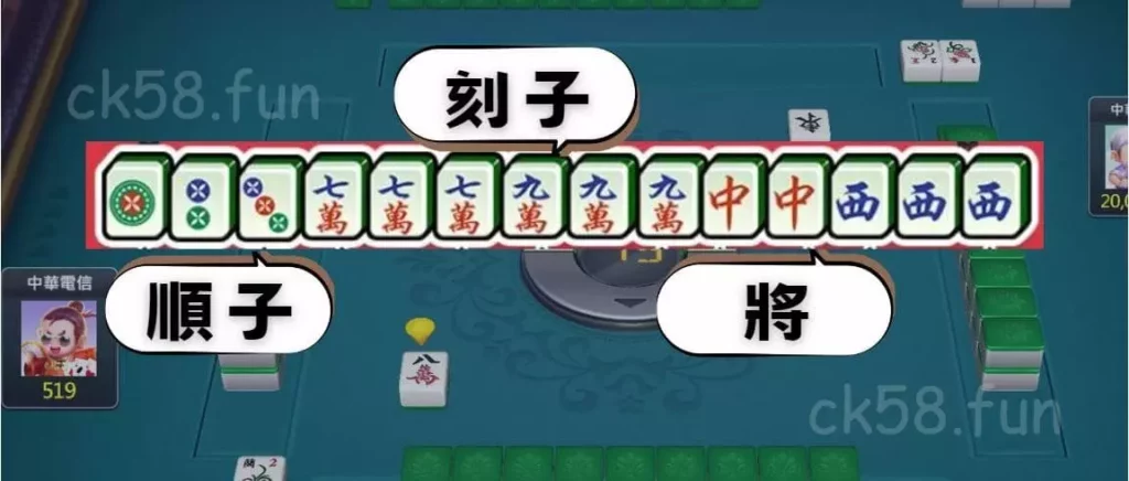 廣東麻將牌型圖解 廣東麻將牌型圖解
