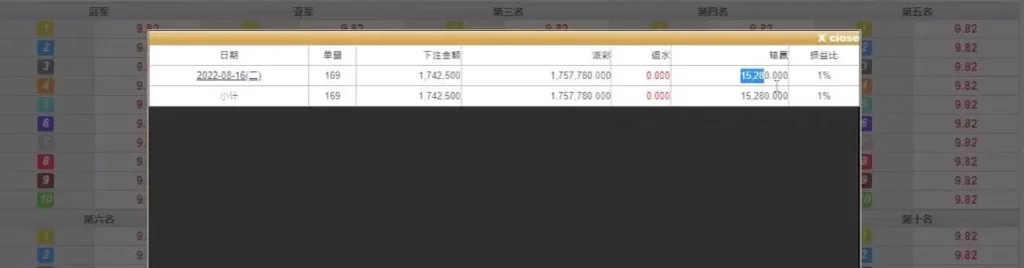 派彩 派彩