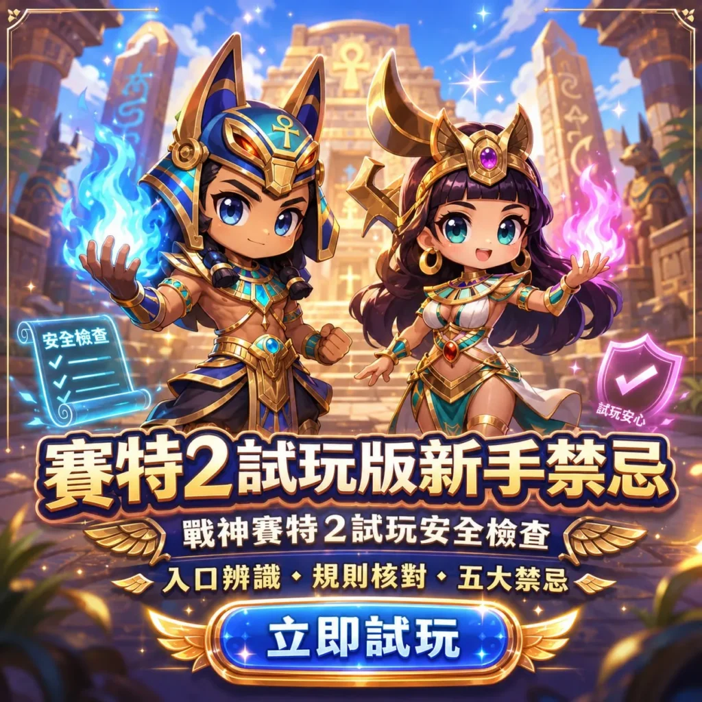 賽特2試玩版新手禁忌與九州試玩安全檢查圖卡